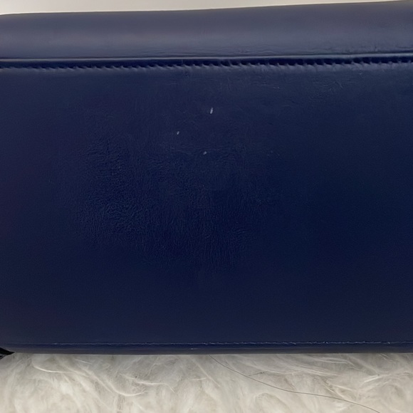 CELINE MICRO LUGGAGE HANDBAG IN SMOOTH CALFSKIN IN NAVY - Picture 6 of 14
